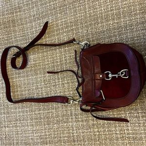 Wine Rebecca Minkoff Crossbody with Silver hardware